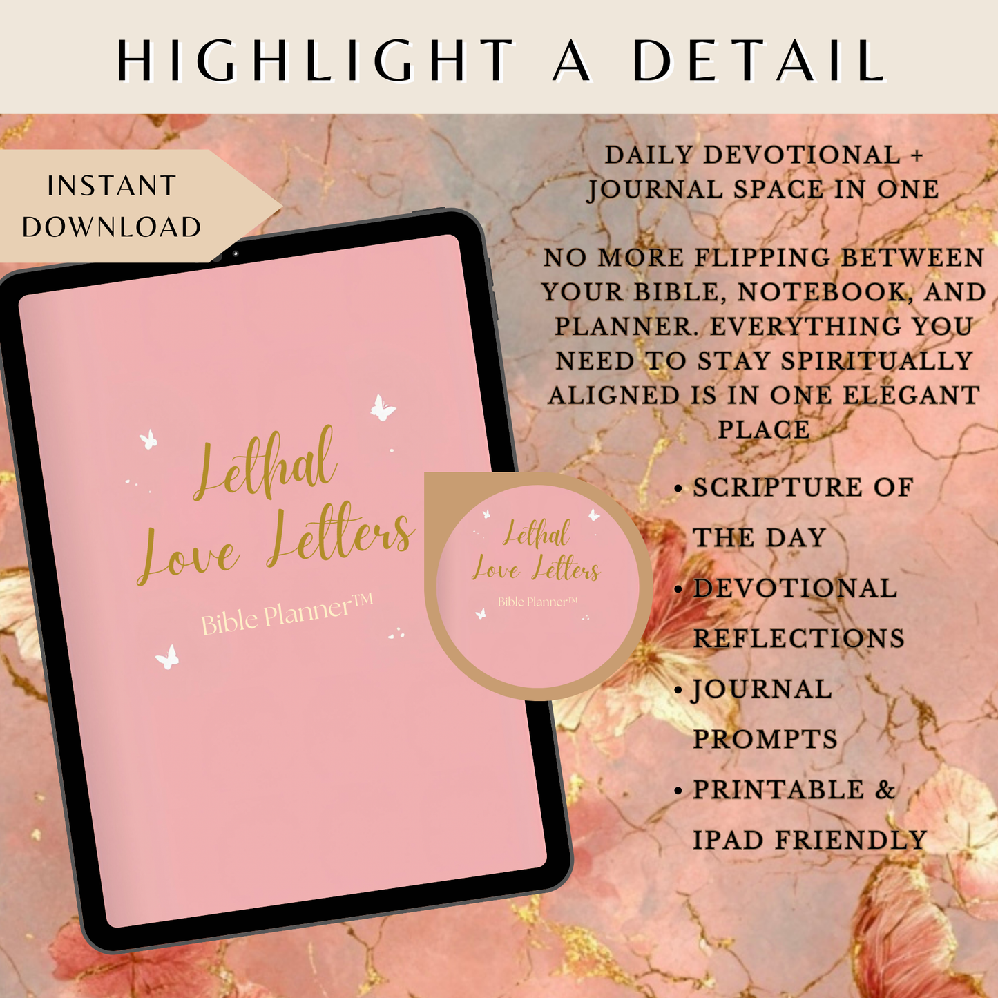 Lethal Love Letters™ Faith & Femininity Bundle – 2 Prayer Books + 90-Day Bible Planner