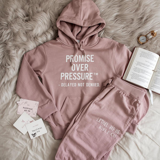Promise Over Pressure™ Rosé Fleece Hoodie