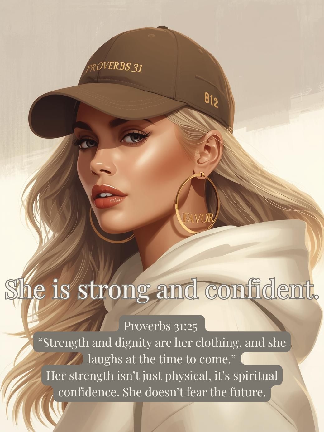 "She is strong and confident" Digital Wall Art